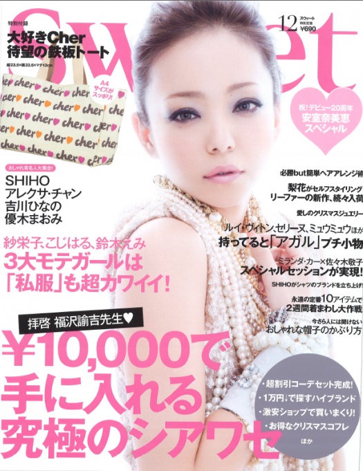 11月12日発売の『Sweet』12月号に掲載されました。